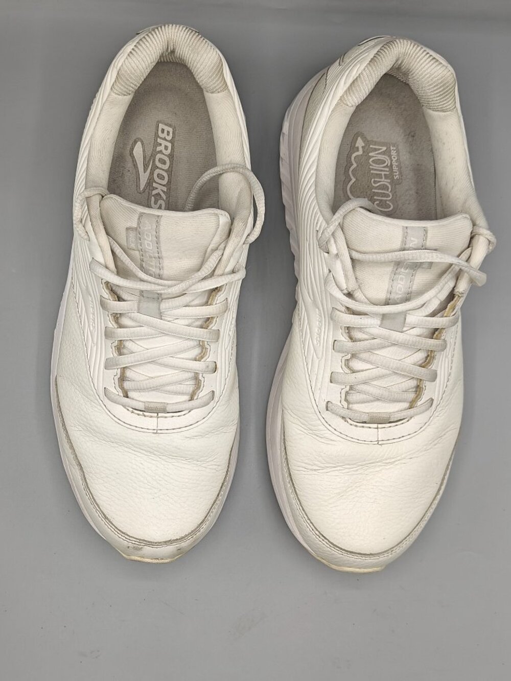 Brooks Addiction Walker 2 White Men’s Size 10.5 D Leather Shoes 110318-1D-142 - Picture 5 of 12